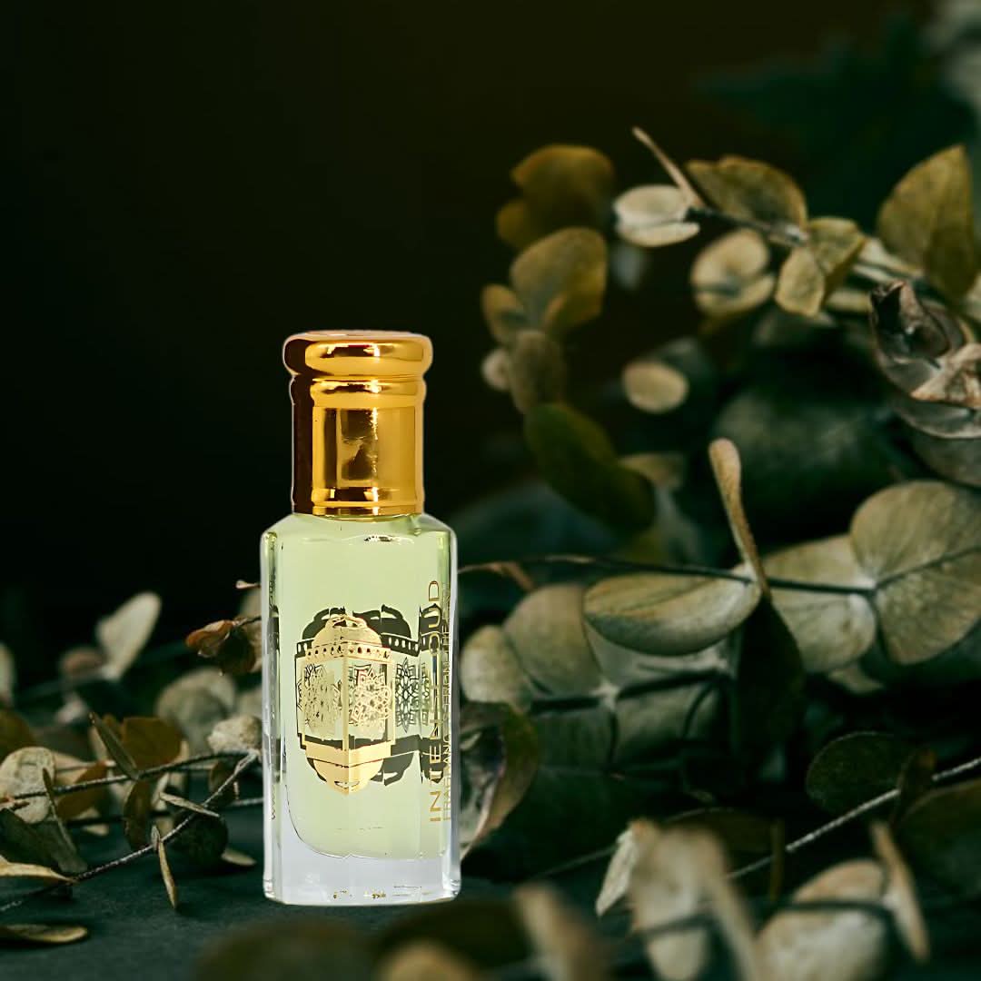 Lady Mile Aphrodisiac and Vanilla Rose perfume oils bundle by Intense Oud in black gift box, includes two 12ml bottles.