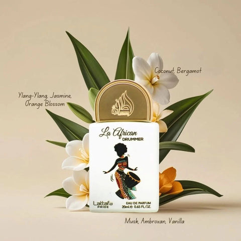 Lattafa Pride Eau de Parfum Gift Set collection with five 20ml bottles, featuring a variety of fragrances in a stylish gift box.