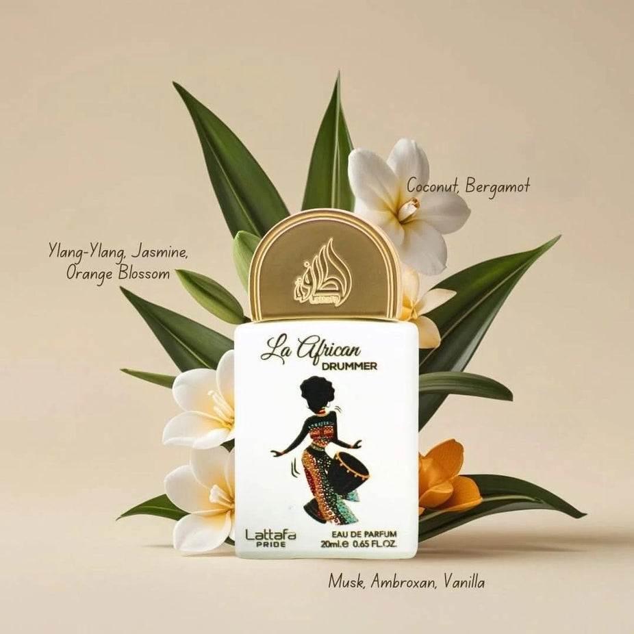 Lattafa Pride Eau de Parfum Gift Set collection with five 20ml bottles, featuring a variety of fragrances in a stylish gift box.
