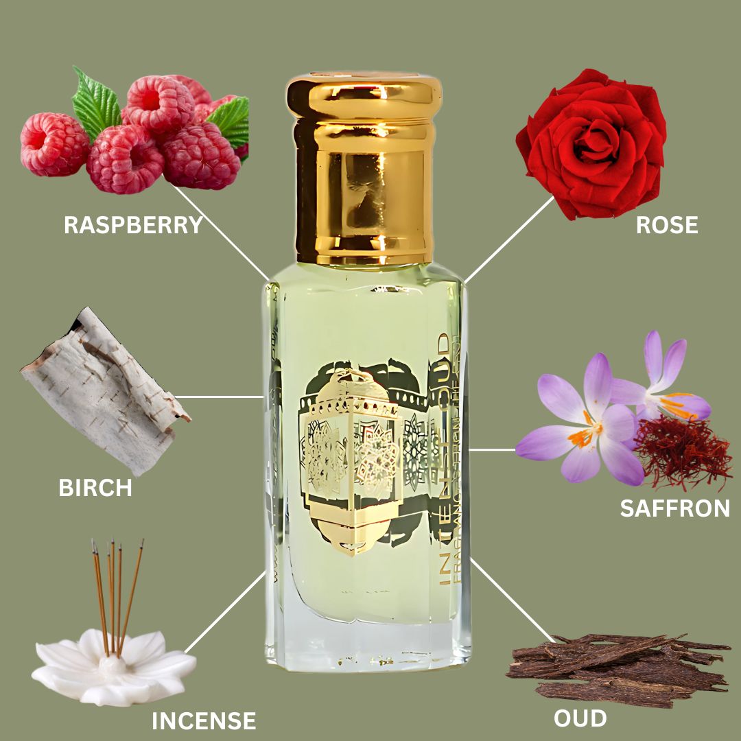 Amber Oud Nomade Perfume Oil 12ML (0.40 OZ) With Black Gift Box By Intense Oud | Fruity, Floral, Woody, Smoky Scent. - Intense Oud