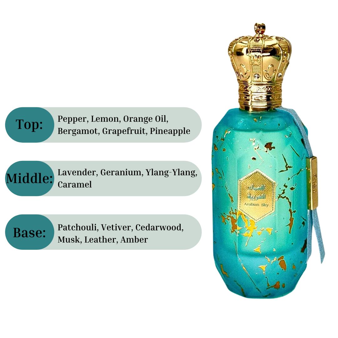 Armaf Eter Arabian Sky EDP Spray 100ML (3.4 OZ) By Armaf | A Celestial Blend of Citrus, Floral & Woody Scents. - Intense Oud