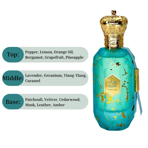 Armaf Eter Arabian Sky EDP Spray 100ML (3.4 OZ) By Armaf | A Celestial Blend of Citrus, Floral & Woody Scents. - Intense Oud