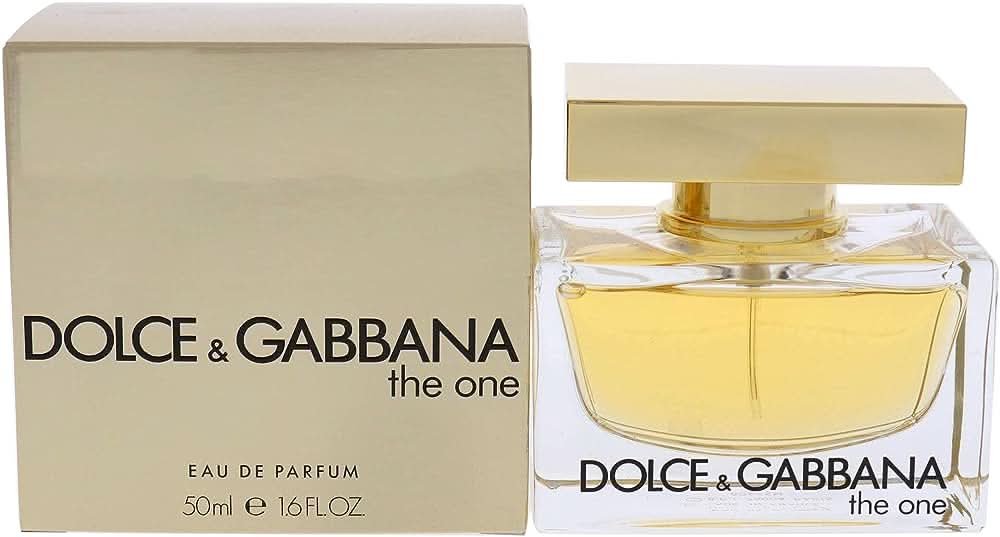 Dolce & Gabbana The One for Women Eau De Toilette 50ml bottle with elegant packaging and floral accents.
