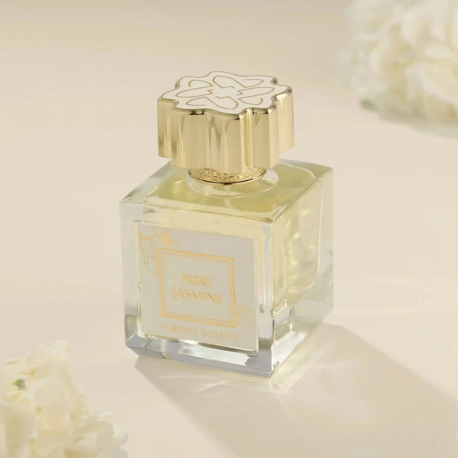 Pure Jasmine Eau de Parfum Spray by Flower Scents, 65ml bottle, elegant floral fragrance with jasmine blossoms and perfume spray design