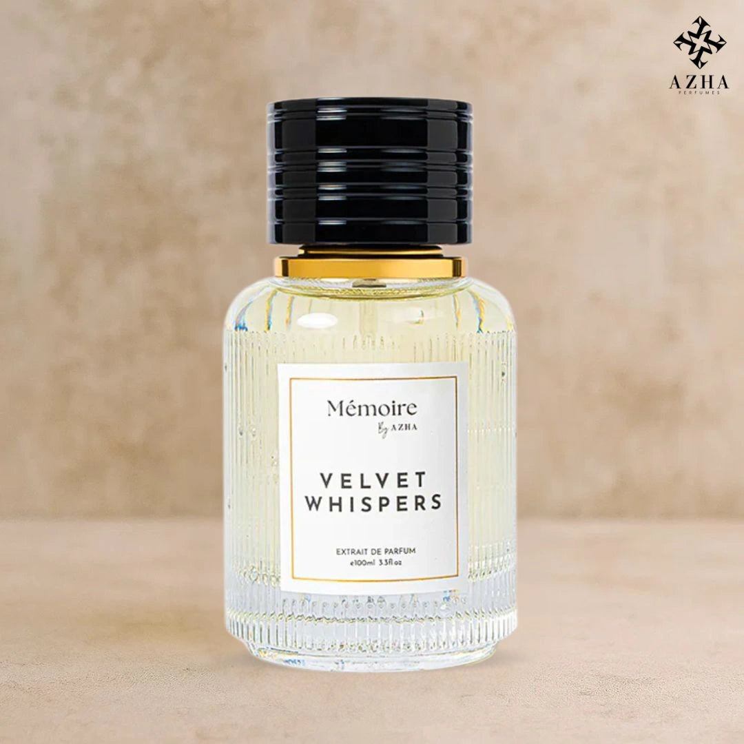 Velvet Whispers Extrait de Parfum Spray 100ml (3.3 Oz) - Memoire Collection by Azha | Soft, Sensual & Unforgettable - Intense Oud