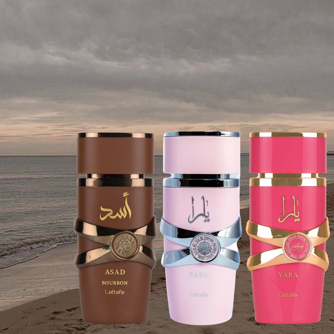 Yara, Yara Candy & Asad Bourbon EDP Sprays 100ML (3.4 OZ) By Lattafa | A Trio Of Sweet, Fruity &  Indulgent Fragrances, Perfect For Any Occasion. (SWEET SENSATIONS BUNDLE) - Intense Oud