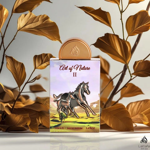 Art of Nature II Eau de Parfum Spray 100ml (3.4 oz) by Lattafa Pride | Citrus Light, Floral Heart, Woody Soul - Intense Oud