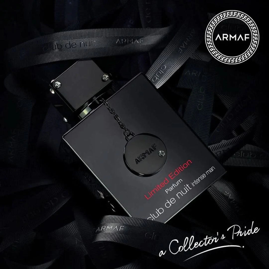 Armaf Club De Nuit Intense Man Limited Edition EDP parfum gift box with 105ml bottle and packaging, featuring sleek design.