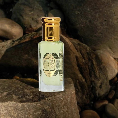 Intense Oud Musk Al Bakhoor perfume oil 12ml in a black gift box, loose oil with a rich, aromatic fragrance.