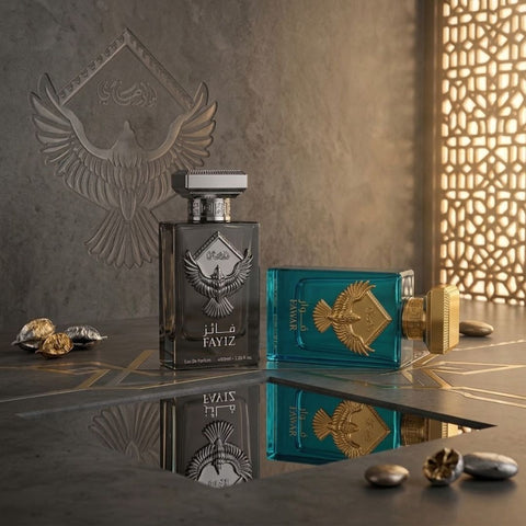 Fayiz & Fawaar Eau de Parfum Sprays 100ml (3.4 oz) by Rasasi (Bundle)