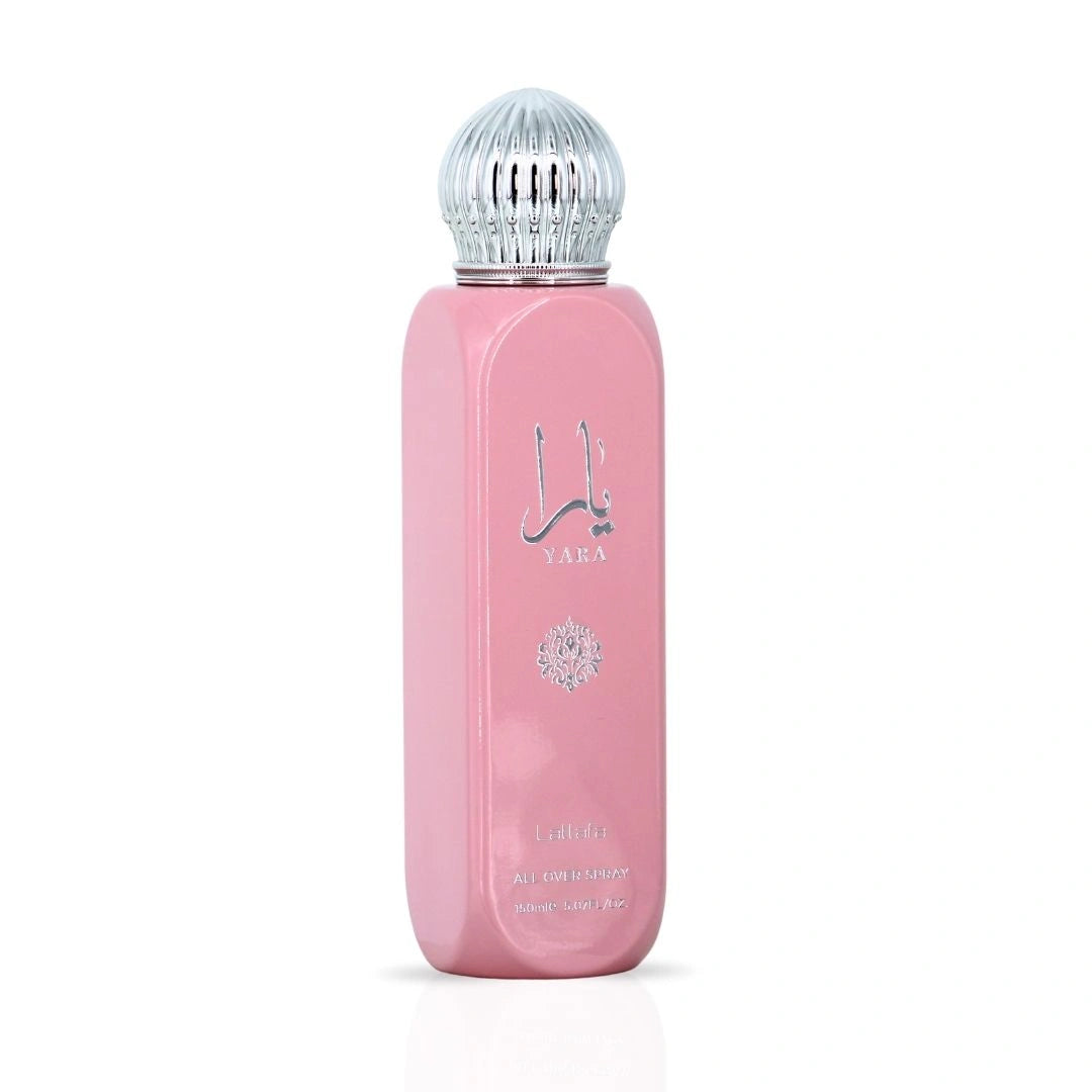 Yara All Over Spray 150ml (5.07 oz) by Lattafa | Tangerine Dawn, Tropical Heart, Vanilla Sunset - Intense Oud