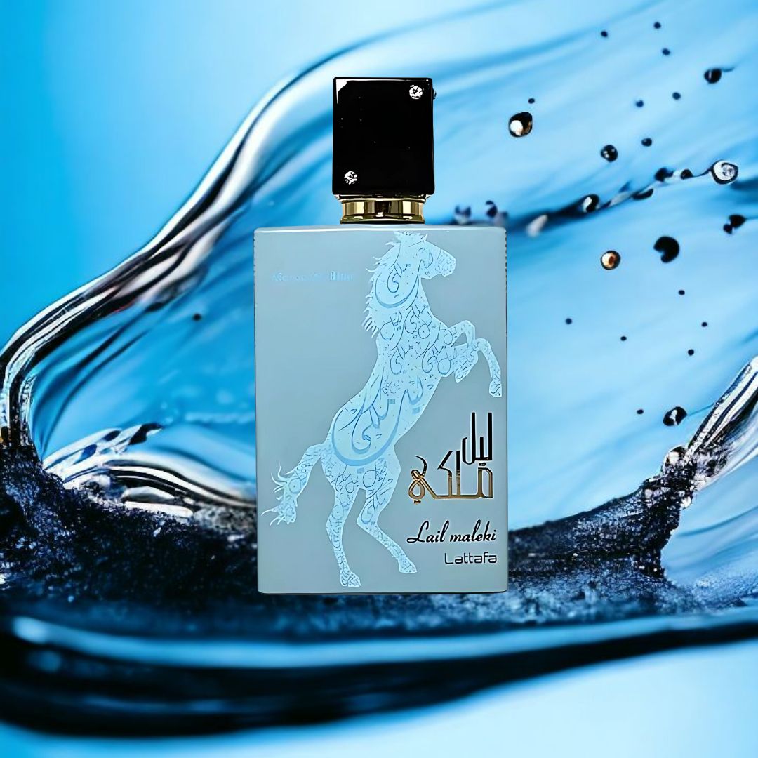 Lail Maleki Moroccon Blue Eau De Parfum Spray 100ML (3.4 OZ) By Lattafa | A Blend Of Citrus, Warm Florals & Woody Oud For A Lasting Impression. - Intense Oud