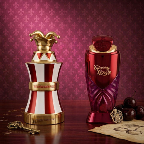 The Show Magnifique & Cherry Gossip  Eau de Parfum Sprays 100ml (3.4 oz) by Paris Corner (Bundle)