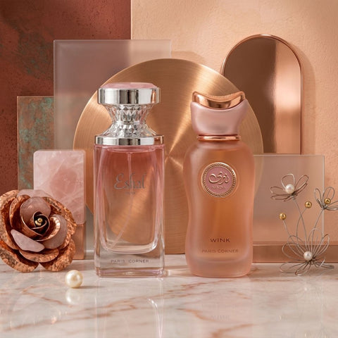 Eshal Musk & Nada Wink Eau De Parfum Spray 100ml (3.4 oz) By Paris Corner (Bundle)