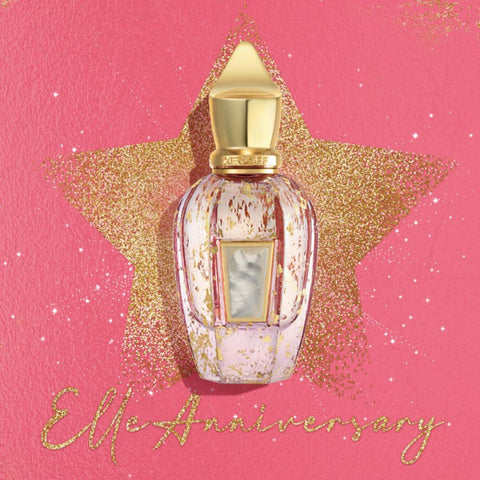Xerjoff Elle Anniversary Parfum Spray 50ml bottle with elegant design, showcasing the luxurious fragrance packaging.
