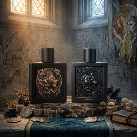 Rayhaan Lion & Wolf Eau de Parfum Sprays 100ml (3.4 oz) by Rayhaan (Bundle)