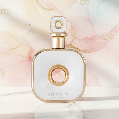 AUCTION Infinity Gold Eau de Parfum Spray 105ml (3.6 oz) by Armaf (Velvet Pouch)