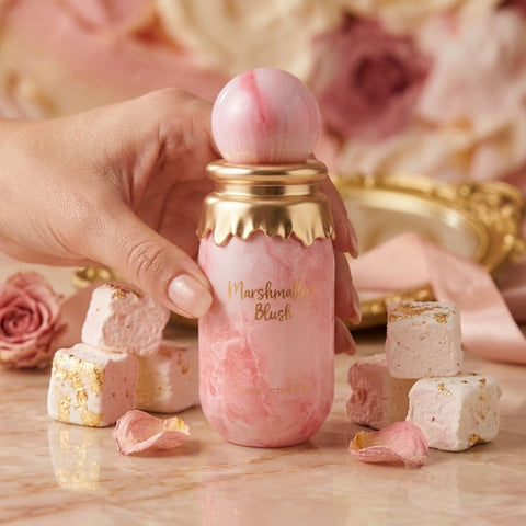 AUCTION Marshmallow Blush Eau de Parfum Spray 100ml (3.4 oz) by Paris Corner (Velvet Pouch)