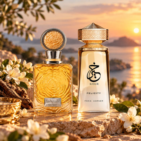 Rafeef by Ard Al Zaafaran & Khair Felicity by Paris Corner Eau de Parfum Sprays 100ml (3.4 oz) (Bundle)