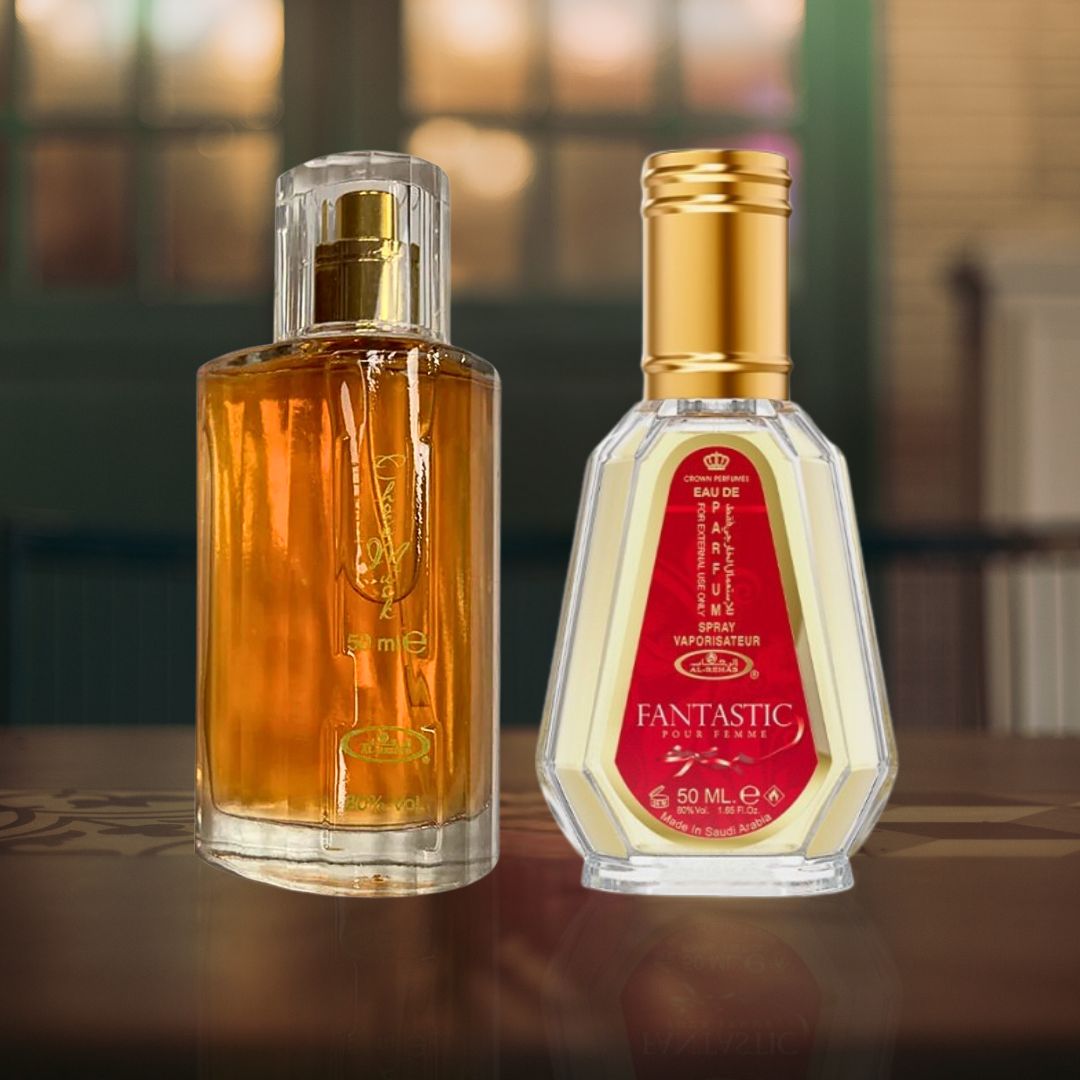 Choco Musk & Fantastic - EDP Sprays 50ML by Al Rehab | A Perfect Pairing Of Sweet Chocolate And Fresh Florals. (BUNDLE) - Intense Oud