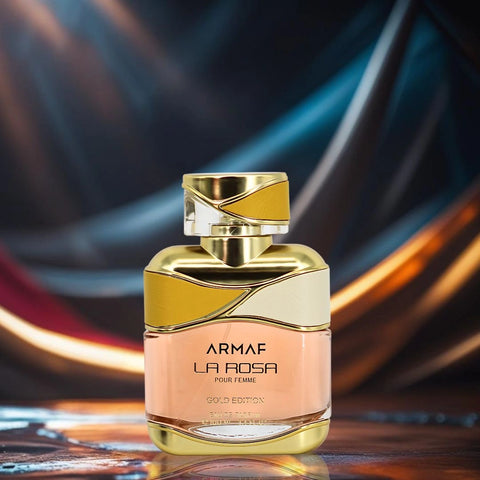 La Rosa Pour Femme Gold Edition Eau de Parfum Spray 100ml (3.4 oz) by Armaf | Everyday Elegance, Effortlessly Refined - Intense Oud