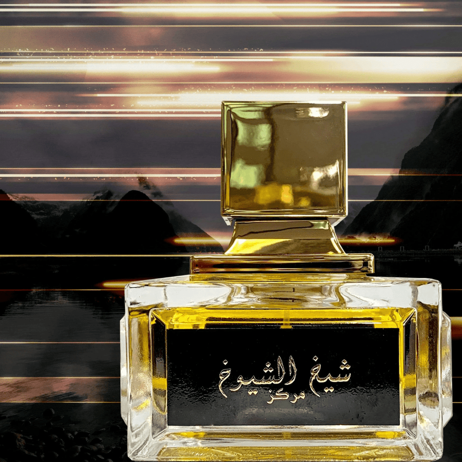 Lattafa Sheikh Al Shuyukh Marakaz EDP 100ML bottle with elegant packaging, showcasing the concentrated Eau De Parfum.
