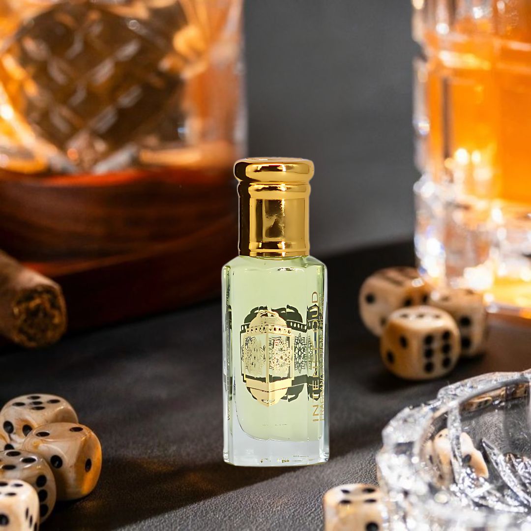 Attar Al Ishq Perfume Oil 12ML (0.40 OZ) With Black Gift Box By Intense Oud | Rich Rose, Warm Amber & Bold Oud. - Intense Oud