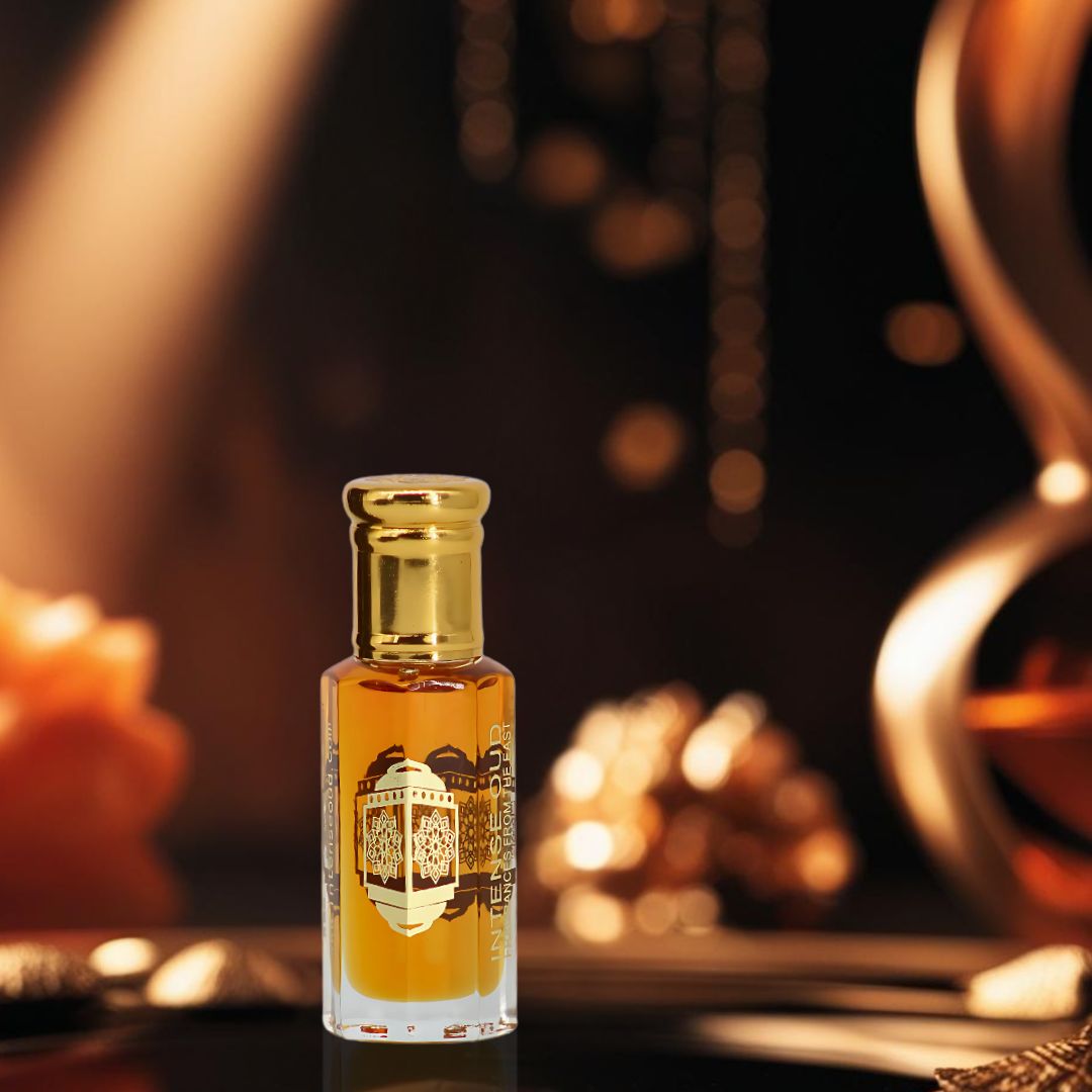 White Lotus Perfume Oil 12ML (0.40 OZ) with Black Gift Box by Intense Oud | A Fresh Floral Blend of Jasmine & Lotus, Grounded with Cedarwood. - Intense Oud