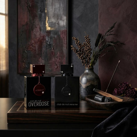 Club de Nuit Overdose Eau de Parfum & Intense Man Eau de Toilette Sprays 105ml (3.6 oz) by Armaf (Bundle)