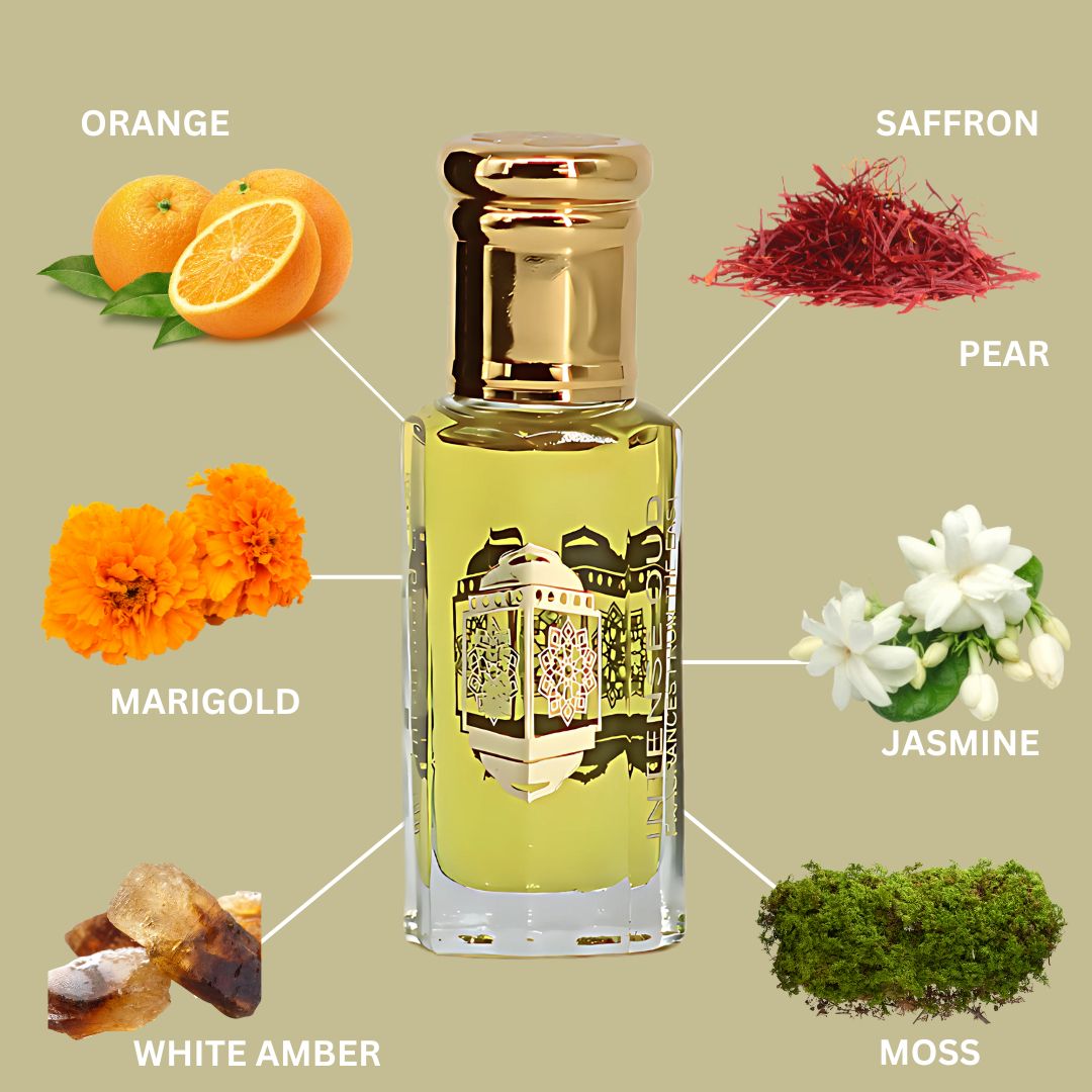 Addiction Perfume Oil 12ML (0.40 OZ) With Black Gift Box By Intense Oud | Citrusy Orange, Floral Jasmine, Warm Amber & Sweet Praline. - Intense Oud