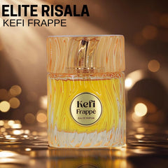Kefi Frappe Eau de Parfum Spray 100ml (3.4 oz) by Elite Risala (Velvet Pouch) - Intense Oud