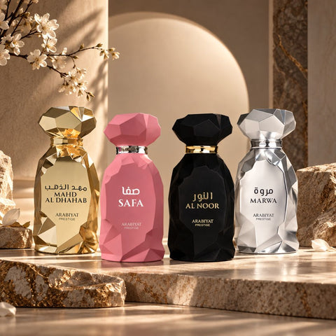 Mahd Al Dhahab, Al Noor, Marwa & Safa Eau de Parfum Sprays 100ml by Arabiyat Prestige (Collection)