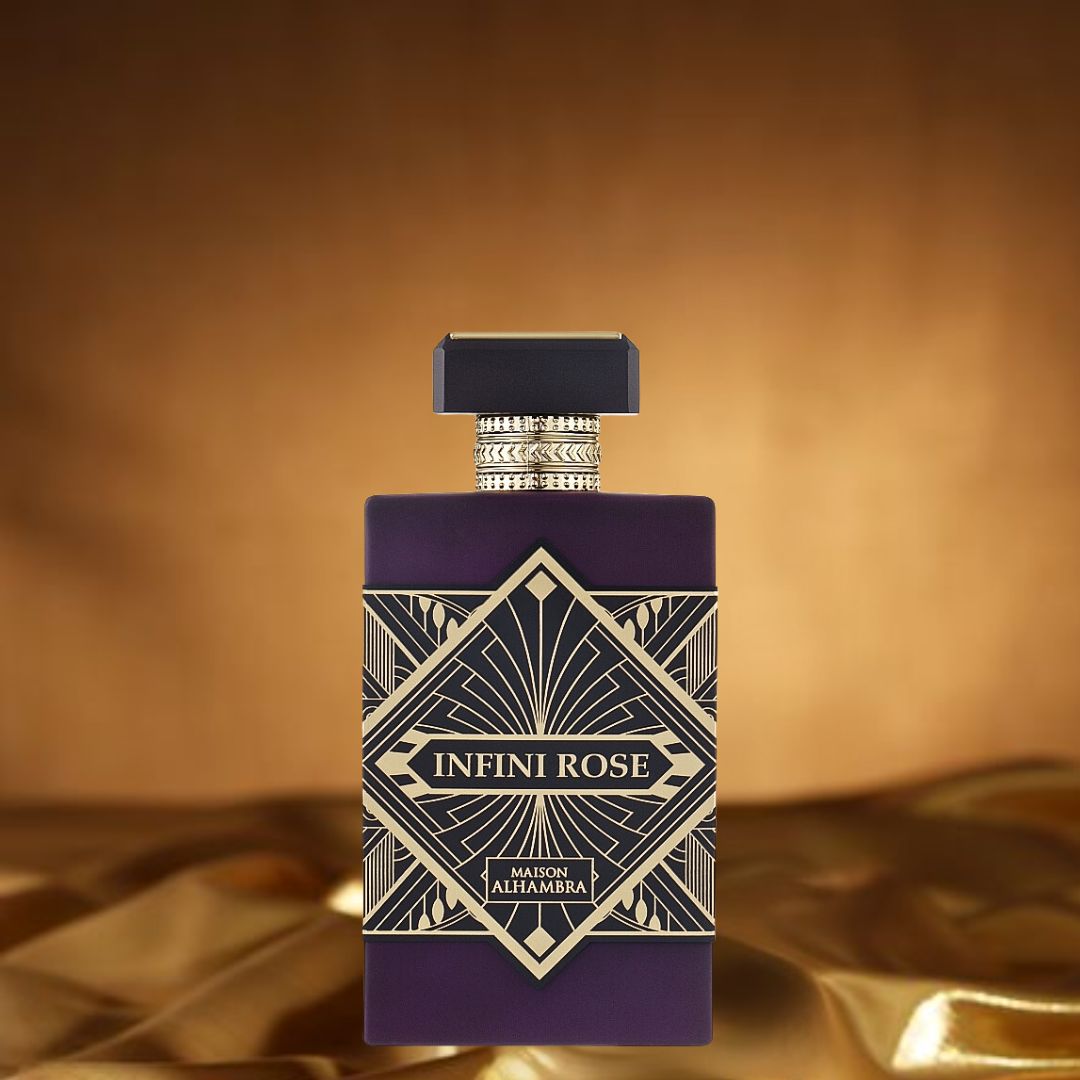 Infini Rose Eau De Parfum Spray 100ML (3.4 OZ) By Maison Alhambra | Own Your Style With This Versatile Scent. - Intense Oud