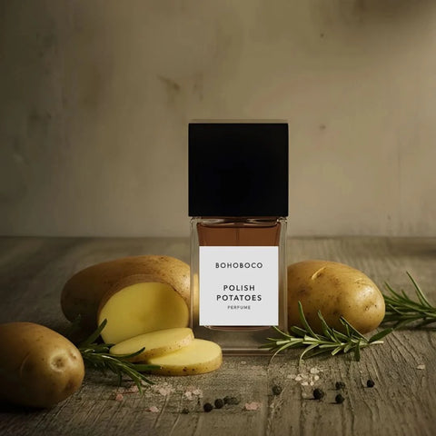 Polish Potatoes Eau de Parfum Spray by Bohoboco, 50ml bottle with elegant packaging and clear fragrance label.