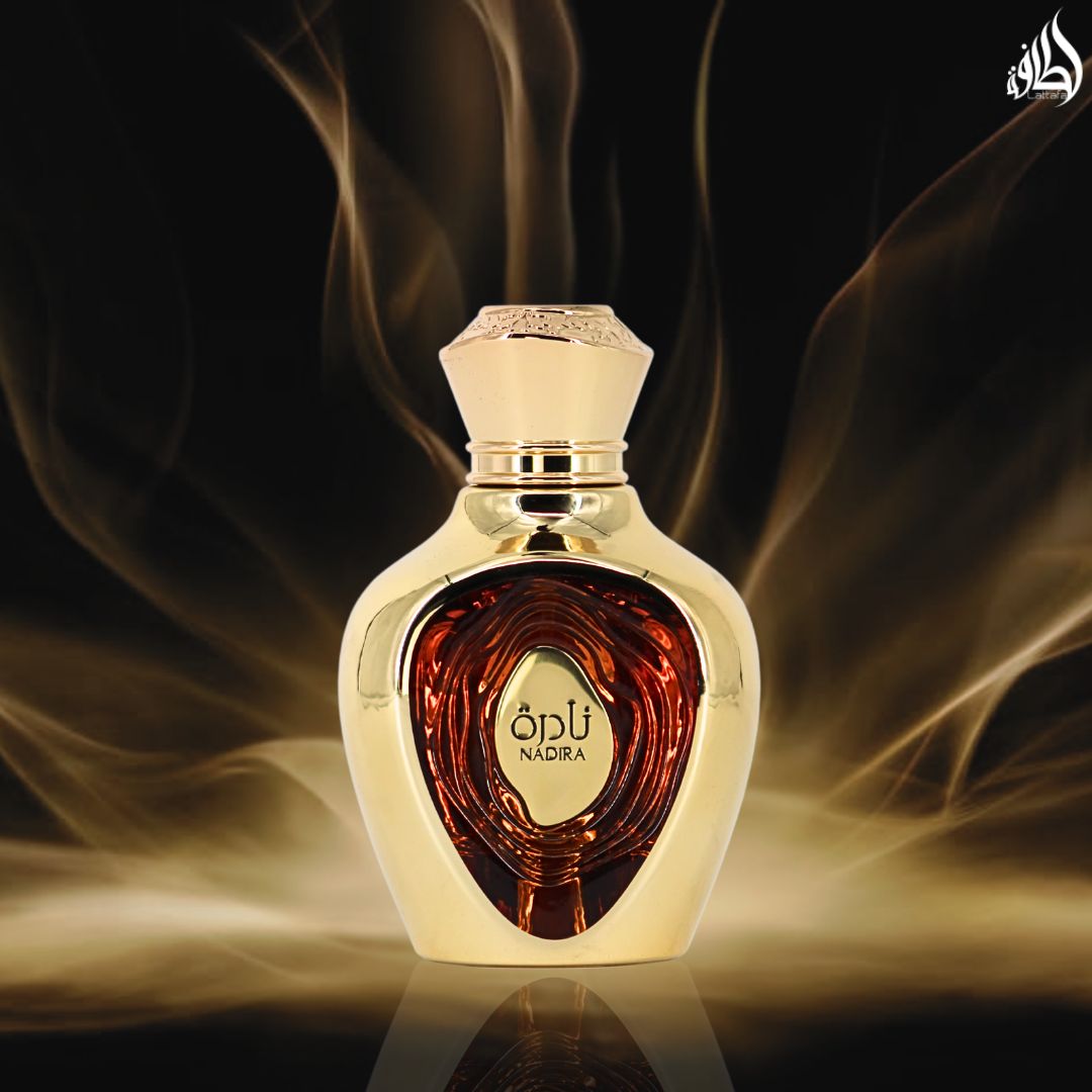 Niche Emarati Nadira Eau De Parfum Spray 100ml (3.4 oz) by Lattafa (Velvet Pouch) - Intense Oud