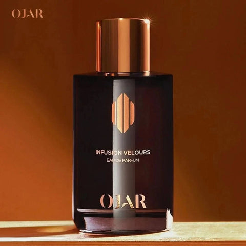 Ojar Infusion Velours Eau De Parfum spray bottle, 100ml (3.4 oz), with elegant packaging and floral fragrance design