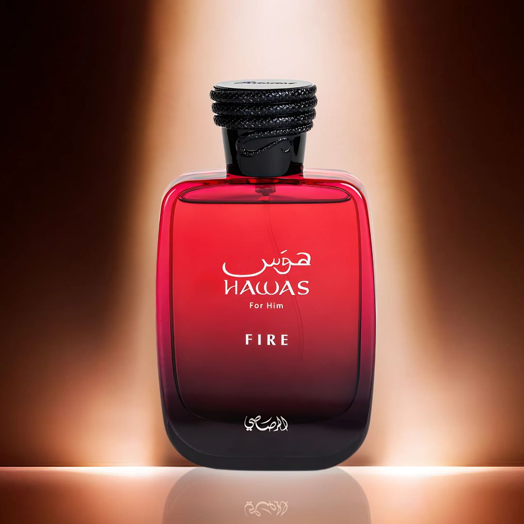 Hawas Fire For Him Eau De Parfum Spray 100ML (3.4 OZ) By Rasasi | Ignite Your Inner Passion With A Bold And Fiery Essence—Experience A Long Lasting & ...