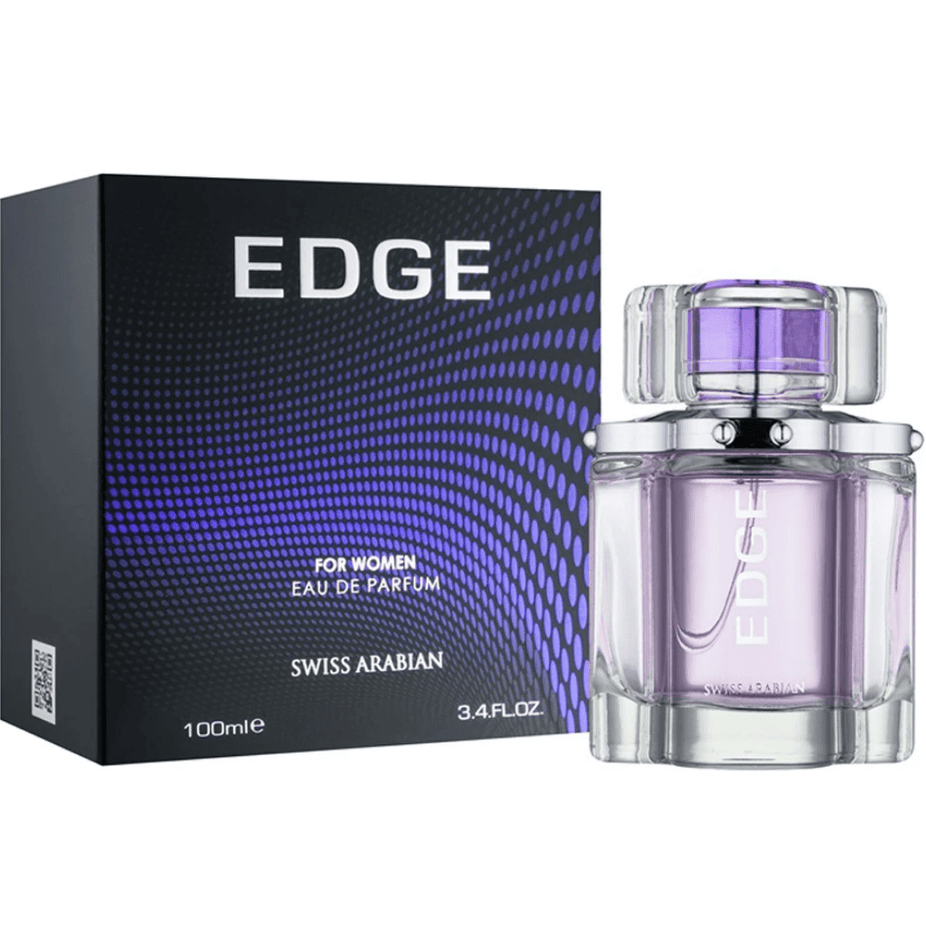 Swiss Arabian Edge for Women EDP 100ML bottle, elegant signature women's fragrance with floral and woody notes.