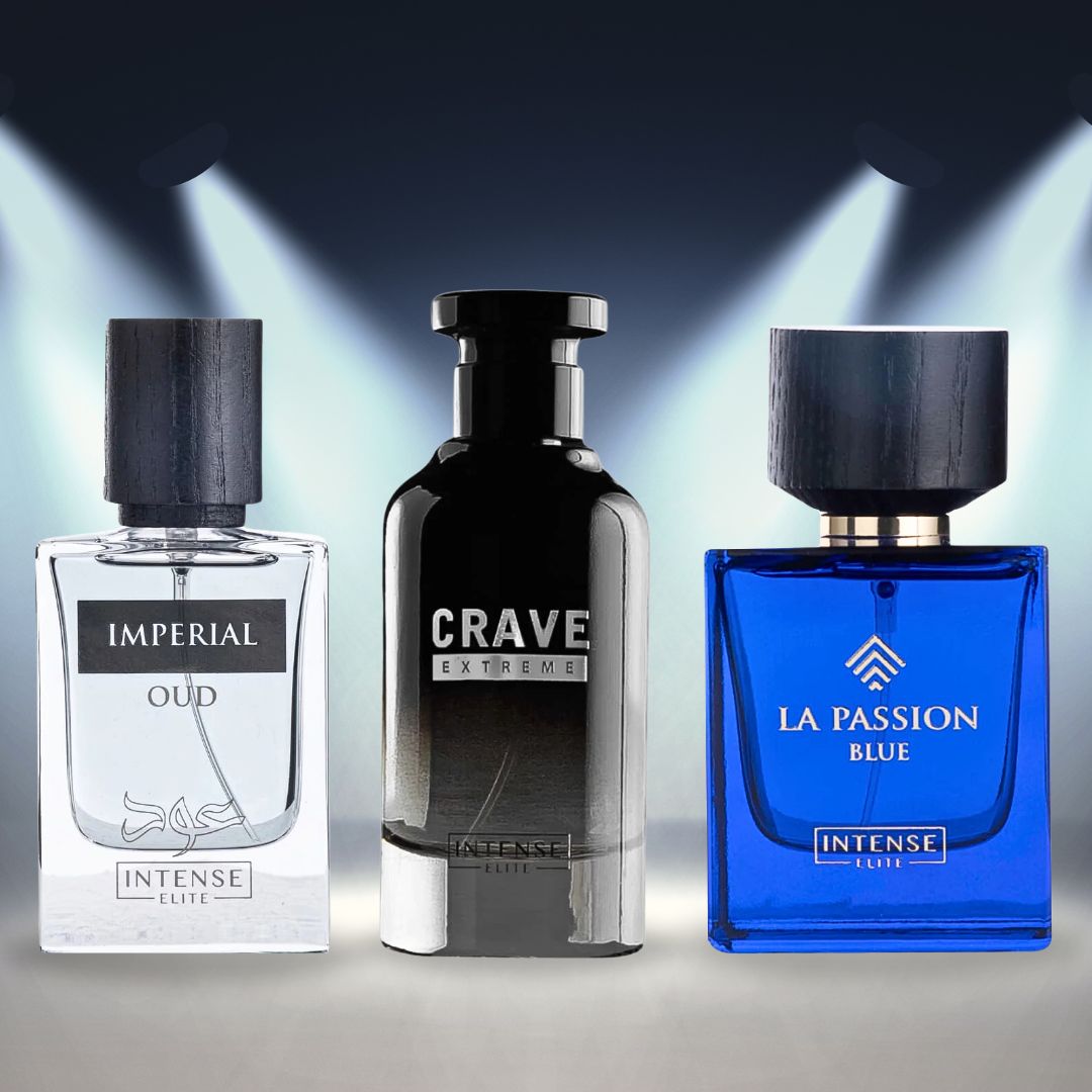 Best Collection For Men Crave Extreme,LA PASSION BLUE EDP - 100Ml (3.4Oz) & Imperial Oud for Men - 50ml (1.6Oz) By Intense Elite - Intense Oud