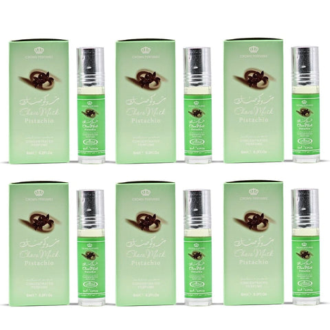 Choco Musk Pistachio Perfume Oil CPO 6ML (0.2 OZ) by Al Rehab | A Nutty Temptation Too Good to Resist (Box of 6) - Intense Oud