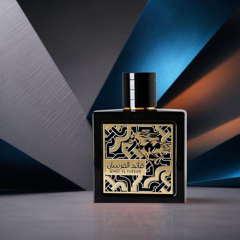 AUCTION Qaed Al Fursan Eau De Parfum Spray 90ml (3.04 oz) by Lattafa (Velvet Pouch)