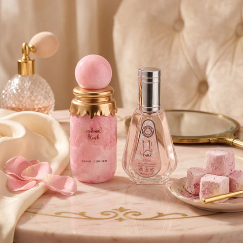 Yara by Ard Al Zaafaran & Marshmallow Blush by Paris Corner Eau de Parfum Sprays 50ml (1.7 oz)