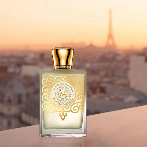 Moresque Tamima Sillage Eau de Parfum spray bottle with sleek 75ml design, featuring a stylish cap and elegant packaging.