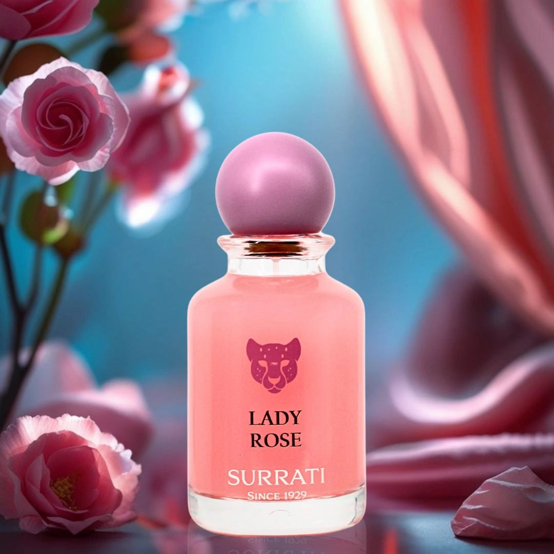 Lady Rose Eau de Parfum Spray 100ml (3.4 oz) by Surrati | Floral, Fruity, Sweet & Full of Charm - Intense Oud