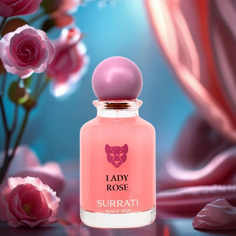Lady Rose Eau de Parfum Spray 100ml (3.4 oz) by Surrati | Floral, Fruity, Sweet & Full of Charm - Intense Oud