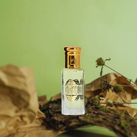 Intense Oud Emperor Perfume Oil 12ml in a black gift box, featuring elegant loose oil bottle with intricate branding details.