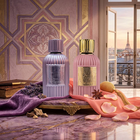 Qissa Gala & Qissa Pink Eau de Parfum Sprays 100ml (3.4 oz) by Paris Corner (Bundle)