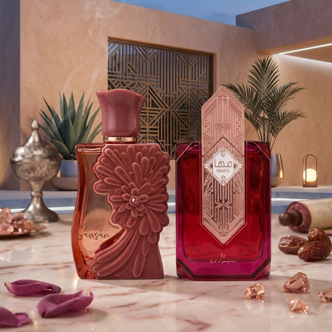 Sawsan & Maha Eau de Parfum Sprays 100ml (3.4 oz) by Ard Al Zaafaran (Bundle)
