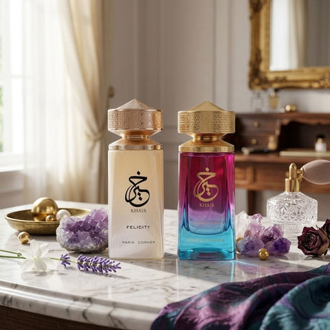 Khair Felicity & Khair Confection Eau de Parfum Sprays 100ml (3.4 oz) by Paris Corner (Bundle)