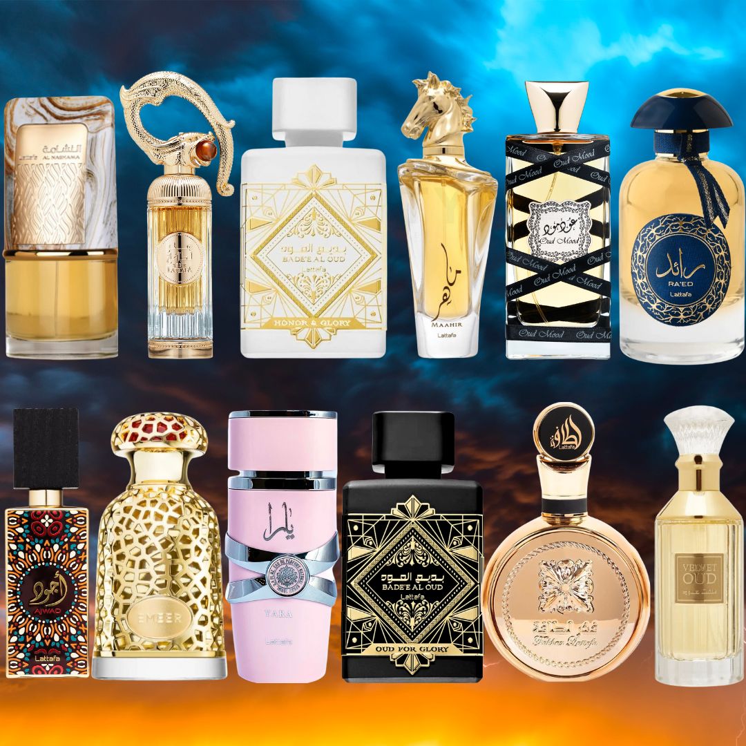 LATTAFA PREMIUM COLLECTION - 100ML (3.4 OZ) Eau De Parfum Sprays By Lattafa | Long Lasting, Exquisite, Exotic Scents. (PACK OF 12) - Intense Oud